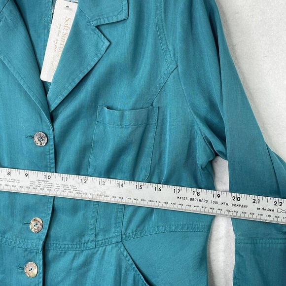 NWT $99 Soft Surroundings Tencel Lyocell Womens Size PM Medium Petite Blazer Top - Picture 9 of 15